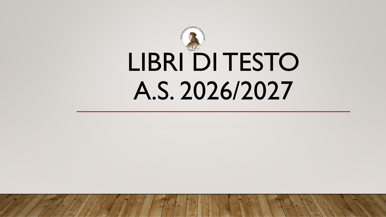 Libri di testo a.s. 2026/2027