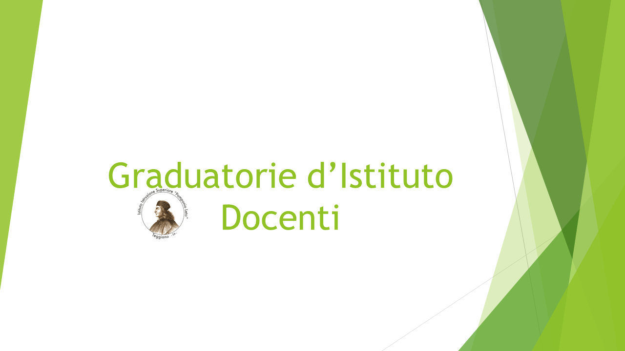 Graduatorie di istituto docenti